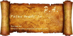 Palku Angéla névjegykártya